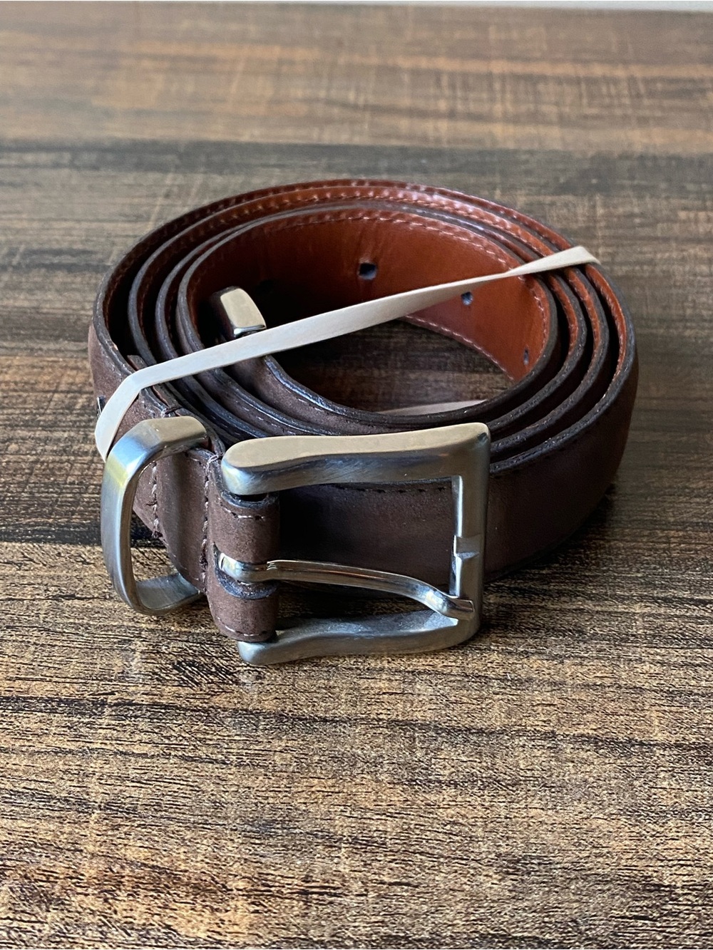 Joseph Abboud Leather Belt, 38”